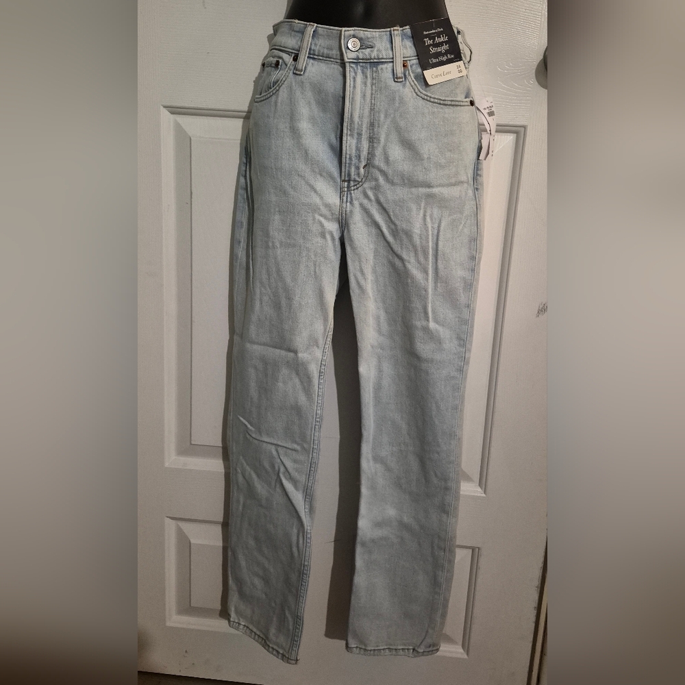 Abercrombie & Fitch Light Blue Straight Jeans